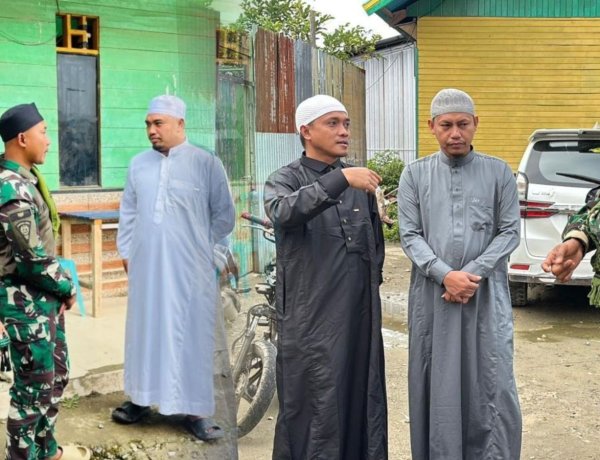 Satgas Yonif 711/Raksatama Bersinergi Jaga Kedamaian di Hari Raya Idul Adha