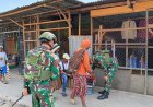Satgas Yonif 405/SK Pos Moanemani Lama Gelar Komsos dan Beli Hasil Bumi Masyarakat